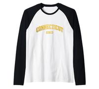 Orgoglio Vintage dello Stato della costituzione del Connecticut Maglia con Maniche Raglan