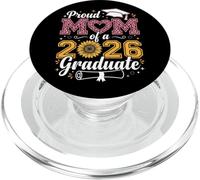 Orgogliosa mamma i A 2026 laureato Senior Girasole Leopard PopSockets PopGrip per MagSafe