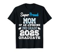 Orgogliosa mamma di un diploma elementare 2 ° grado 2025 Maglietta