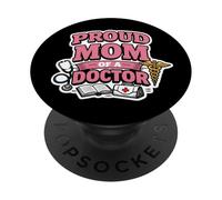 Orgogliosa mamma di un dottore laurea madre genitore figlia figlio PopSockets PopGrip Adesivo