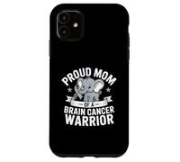 Orgogliosa mamma di un guerriero del cancro al cervello Elephant Awareness Custodia per iPhone 11