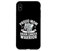 Orgogliosa mamma di un guerriero del cancro al cervello Elephant Awareness Custodia per iPhone XS Max