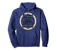 Orgogliosa Mamma di Una Celebrazione della Laurea Senior 2025 Felpa con Cappuccio, Unisex per Adulti, Navy, L