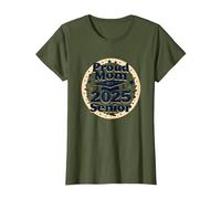 Orgogliosa Mamma di Una Celebrazione della Laurea Senior 2025 Maglietta, Donna, Oliva, L