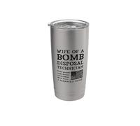 Orgogliosa moglie di un tecnico di smaltimento delle bombe Marito della squadra di bombe Bicchiere termico in acciaio inox doppia parete