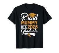 Orgogliosa Mummia di Una Classe di Laurea 2025 Maglietta