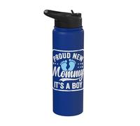 Orgogliosa nuova mamma, è un ragazzo, prima volta madre, mamma per essere Stainless Steel Insulated Water Bottle