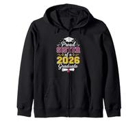 Orgogliosa Sorella della di Una laureata Senior del 2026 Pink Leopard Felpa con Cappuccio