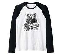 Orgogliosamente al di Fuori della Norma Orso individualità pensatore Maglia con Maniche Raglan