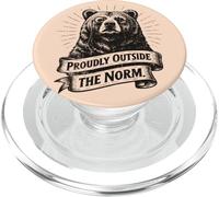 Orgogliosamente al di fuori della norma orso individualità pensatore PopSockets PopGrip per MagSafe