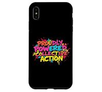 Orgogliosamente alimentato da un'azione collettiva Graffiti Design Custodia per iPhone XS Max