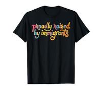 Orgogliosamente Cresciuto da immigrati Orgoglioso Figlio immigrato Figlia Maglietta