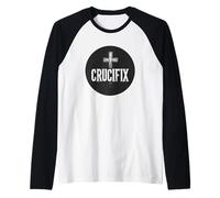 Orgogliosamente Crocifisso Statement Outfit per adulti e bambini Maglia con Maniche Raglan