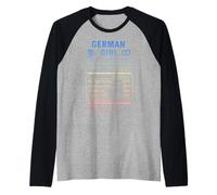 Orgogliose Donne tedesche con Radici tedesche Maglia con Maniche Raglan