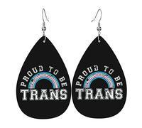 Orgogliosi di essere trans orecchini in pelle per le donne ciondolano l'orecchino pendente a goccia con i regali del gancio per la ragazza adulta