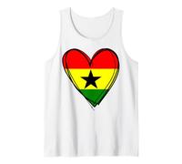 Orgogliosi patrioti ghanesi I Love Ghana Bandiera Cuore 6 Marzo Canotta