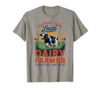 Orgoglioso agricoltore lattiero-caseario vintage - Retro Support Local Dairy Farm Maglietta