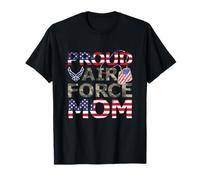 Orgoglioso Air Force Mamma Americano Veterano Militare Maglietta
