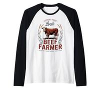 Orgoglioso allevatore locale di bovini da carne Maglia con Maniche Raglan