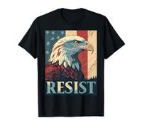 Orgoglioso americano difendere la democrazia - Anti Trump - RESIST Maglietta
