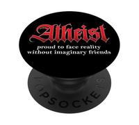 Orgoglioso ateo ateo Religione Scienza Agnostico Libero pensatore PopSockets PopGrip Adesivo