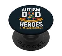 Orgoglioso autismo papà - Raising My Hero Awareness Padre Papa PopSockets PopGrip Adesivo