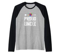 Orgoglioso autismo Zio neurodiversità Amore Maglia con Maniche Raglan
