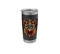 Orgoglioso Combattente Albanese Dei Balcani Double Eagle Bicchiere termico in acciaio inox doppia parete