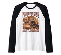 Orgoglioso di avere un piccolo bassotto offensivo divertente Wiener Maglia con Maniche Raglan