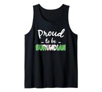 Orgoglioso di Essere Burundi Bandiera Burundi Pride Heritage Canotta