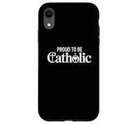 Orgoglioso di essere cattolico Crocifisso & Calice Art Custodia per iPhone XR