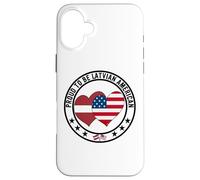 Orgoglioso di essere l'orgoglio lettone americano I Love USA I Love Lettonia Custodia per iPhone 16 Plus