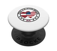 Orgoglioso di essere l'orgoglio lettone americano I Love USA I Love Lettonia PopSockets PopGrip Adesivo