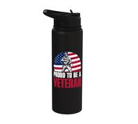 Orgoglioso di essere un veterano veterano degli Stati Uniti Veterans Day US Army Veteran Stainless Steel Insulated Water Bottle