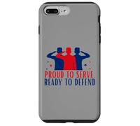 Orgoglioso di servire pronto a difendere Tee Guardia Nazionale, patriottica Custodia per iPhone 7 Plus/8 Plus
