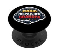 Orgoglioso dispatcher nonno 911 Primo soccorritore nonno PopSockets PopGrip Adesivo