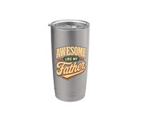 Orgoglioso figlio figlia papà amore impressionante come mio padre compleanno Bicchiere termico in acciaio inox doppia parete