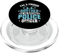 Orgoglioso fratello di un fantastico agente di polizia PopSockets PopGrip per MagSafe