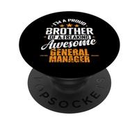 Orgoglioso Fratello Freaking Awesome Direttore Generale PopSockets PopGrip Adesivo