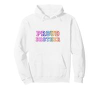 Orgoglioso Fratello LGBT Rainbow Pride Felpa con Cappuccio