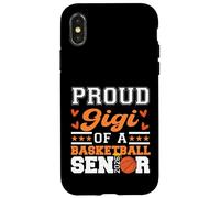 Orgoglioso Gigi di un laureato senior di basket 2026 2026 Custodia per iPhone X/XS