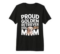 Orgoglioso Golden Retriever Dog Mom Maglietta Premium