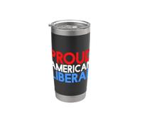 Orgoglioso liberale americano Bicchiere termico in acciaio inox doppia parete