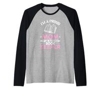 Orgoglioso Mamma Impressionante Custode Lettura Mamma Maglia con Maniche Raglan
