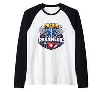 Orgoglioso Medico Medico di Emergenza EMT paramedico EMS Maglia con Maniche Raglan