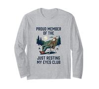 Orgoglioso Membro di The Just Resting My Eyes Club Camping Men Maglia a Manica