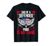 Orgoglioso militare papà americano bandiera USA soldato veterano - figlio Maglietta