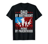 Orgoglioso militare papà americano bandiera USA soldato veterano - figlio Maglietta