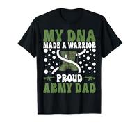 Orgoglioso militare papà americano bandiera USA soldato veterano - figlio Maglietta