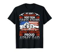 Orgoglioso militare papà americano bandiera USA soldato veterano - figlio Maglietta